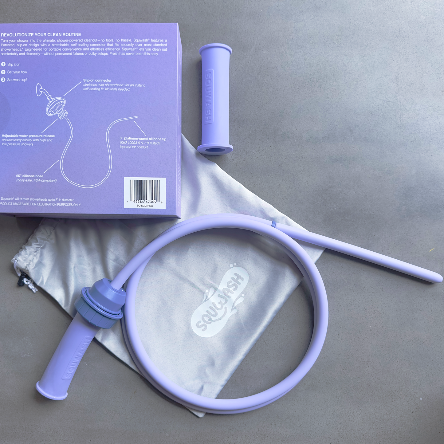 squwash set - packaging and contents
